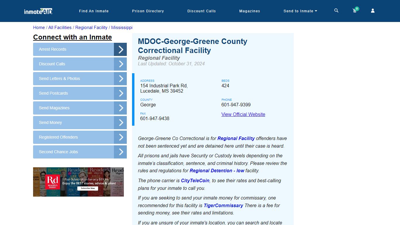 MDOC-George-Greene County Correctional Facility