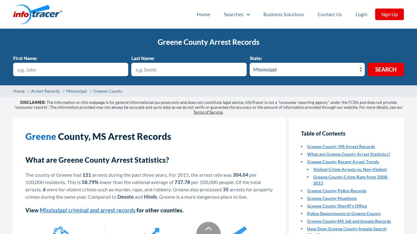 Greene County, MS Arrests, Mugshots & Jail Records - InfoTracer